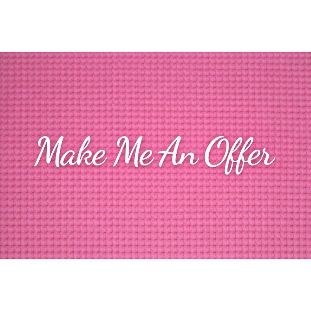 🎀 NWT Pink Ombre Waffle Knit Polo Dress Oversized Pocket L 🎀 - Picture 7 of 7